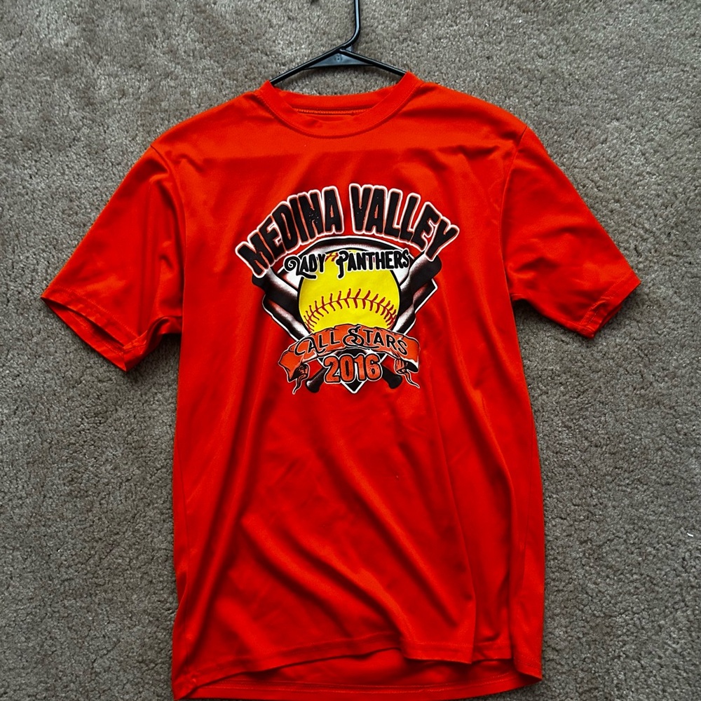 Medina Valley Orange Softball T-Shirt